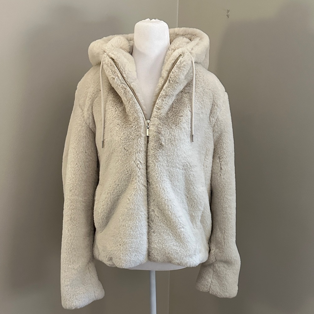 Rachel Zoe Faux Fur Jacket, Sz L